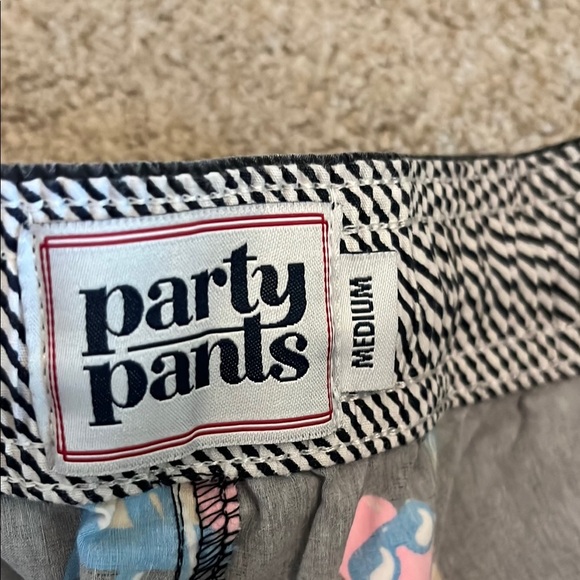 Party Pants Gray Swim Shorts with Hotdog Print - Picture 2 of 6